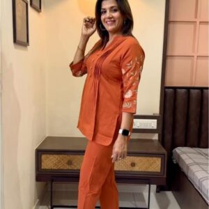 WOMES PARTY WEAR AND FORMAL ALL TIME SUITED KURTIS 3 PIECE SET FOR WOMENS (ROYAL)