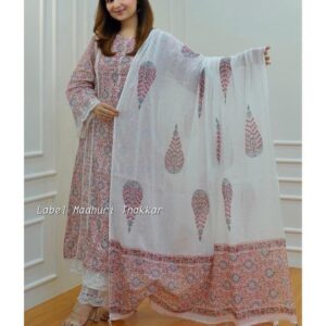 WOMES PARTY WEAR AND FORMAL ALL TIME SUITED KURTIS 3 PIECE SET FOR WOMENS (ROYAL)