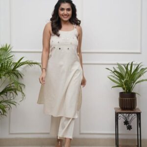 WOMES PARTY WEAR AND FORMAL ALL TIME SUITED KURTIS 3 PIECE SET FOR WOMENS (ROYAL)