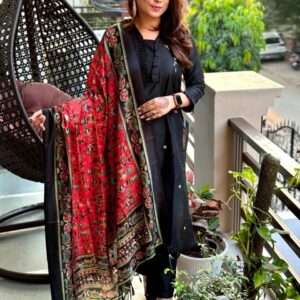 WOMES PARTY WEAR AND FORMAL ALL TIME SUITED KURTIS 3 PIECE SET FOR WOMENS (ROYAL)