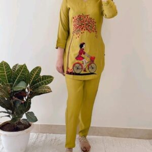 WOMES PARTY WEAR AND FORMAL ALL TIME SUITED KURTIS 3 PIECE SET FOR WOMENS (ROYAL)