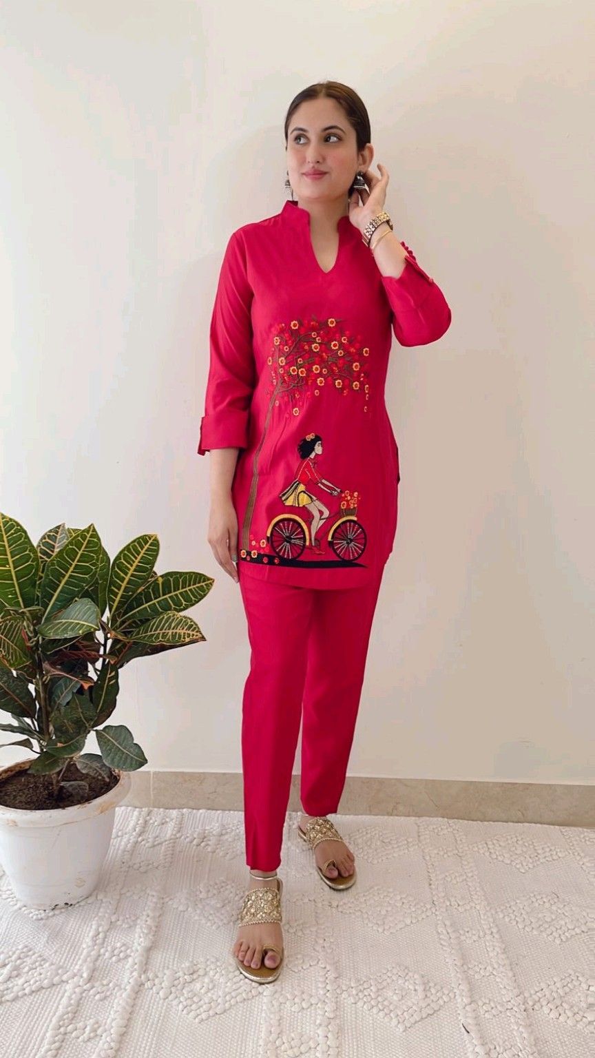 WOMES PARTY WEAR AND FORMAL ALL TIME SUITED KURTIS 3 PIECE SET FOR WOMENS (ROYAL)