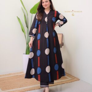 WOMES PARTY WEAR AND FORMAL ALL TIME SUITED KURTIS 3 PIECE SET FOR WOMENS (ROYAL)