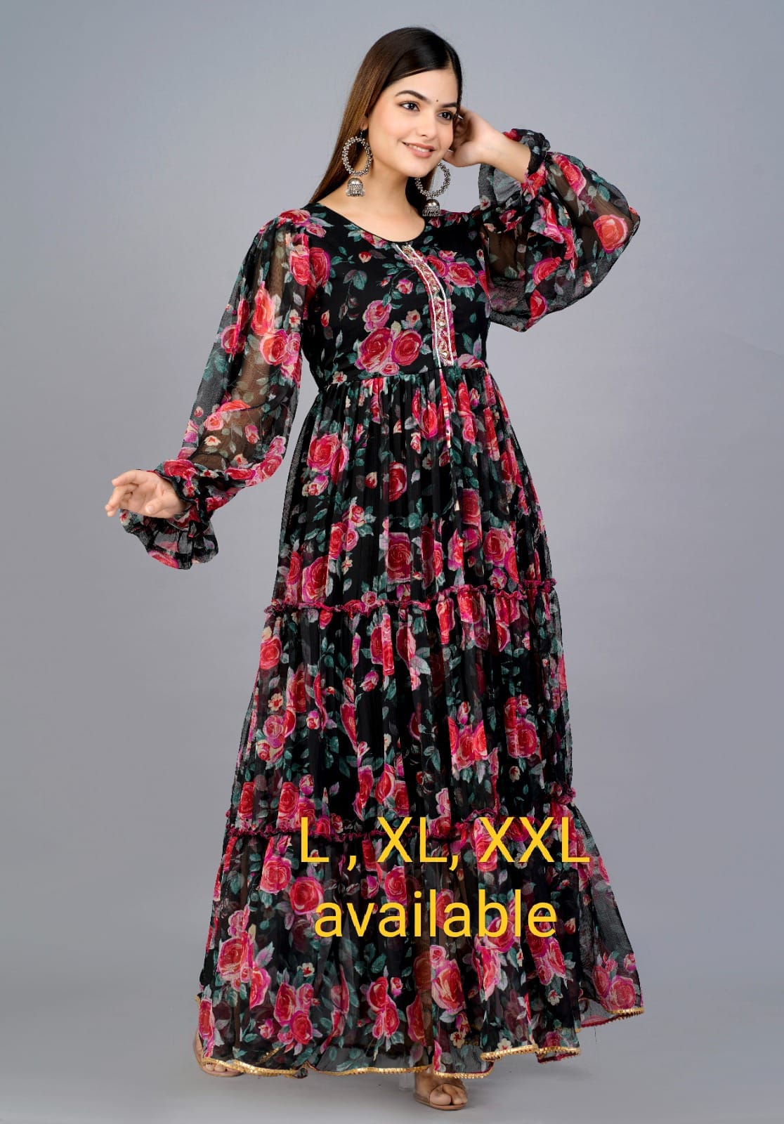 WOMES PARTY WEAR AND FORMAL ALL TIME SUITED KURTIS 3 PIECE SET FOR WOMENS (ROYAL)