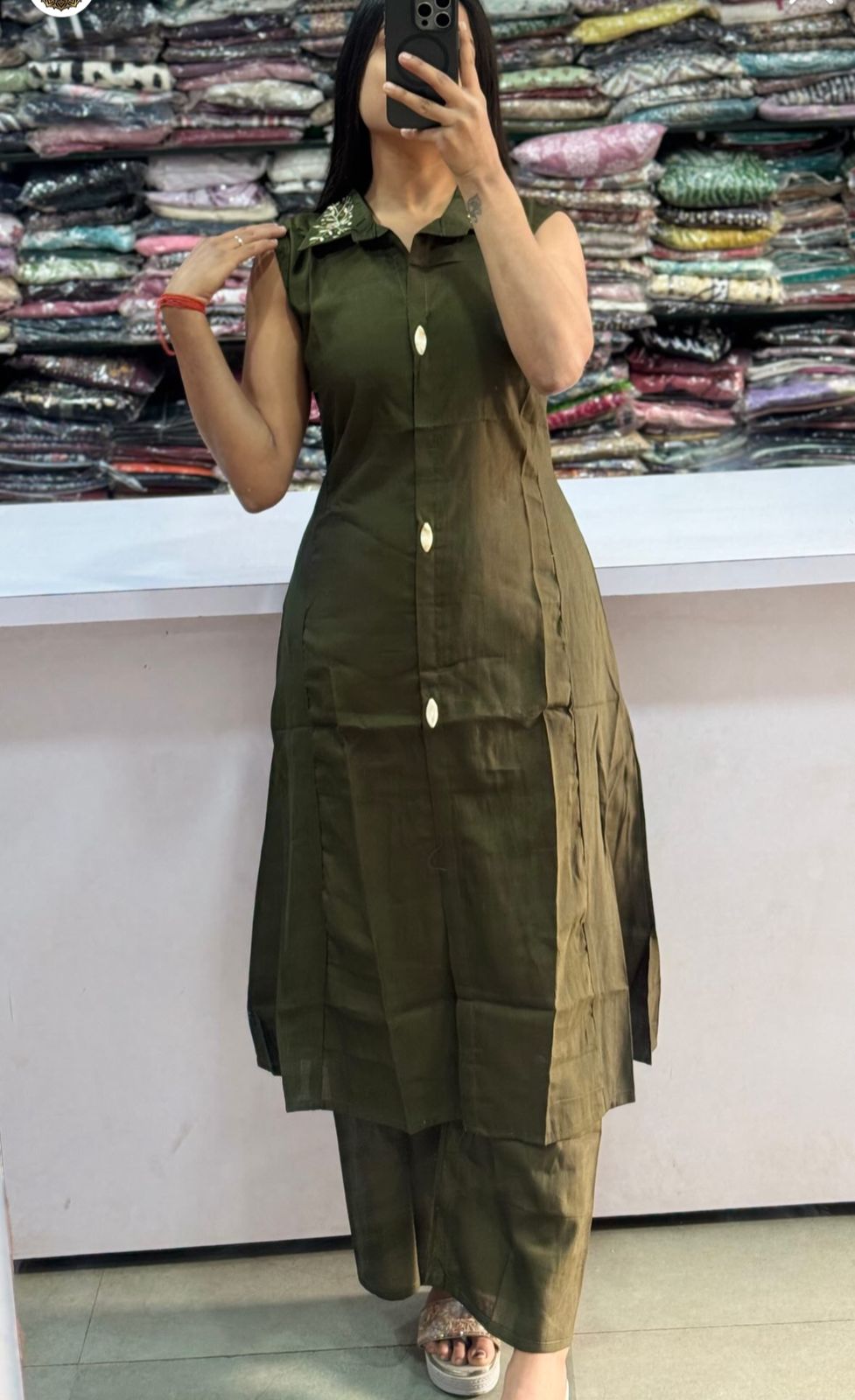 WOMES PARTY WEAR AND FORMAL ALL TIME SUITED KURTIS 3 PIECE SET FOR WOMENS (ROYAL)