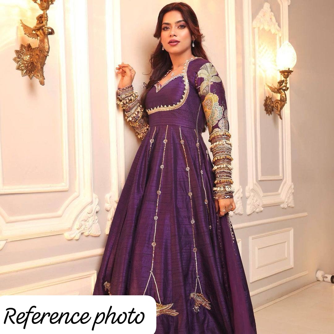 PARTY WEAR HIGH QUALITY WOMENS KURTI FOR PARTY WEAR LEHENGA TYPE (1400)