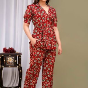WOMES PARTY WEAR AND FORMAL ALL TIME SUITED KURTIS 3 PIECE SET FOR WOMENS (ROYAL)