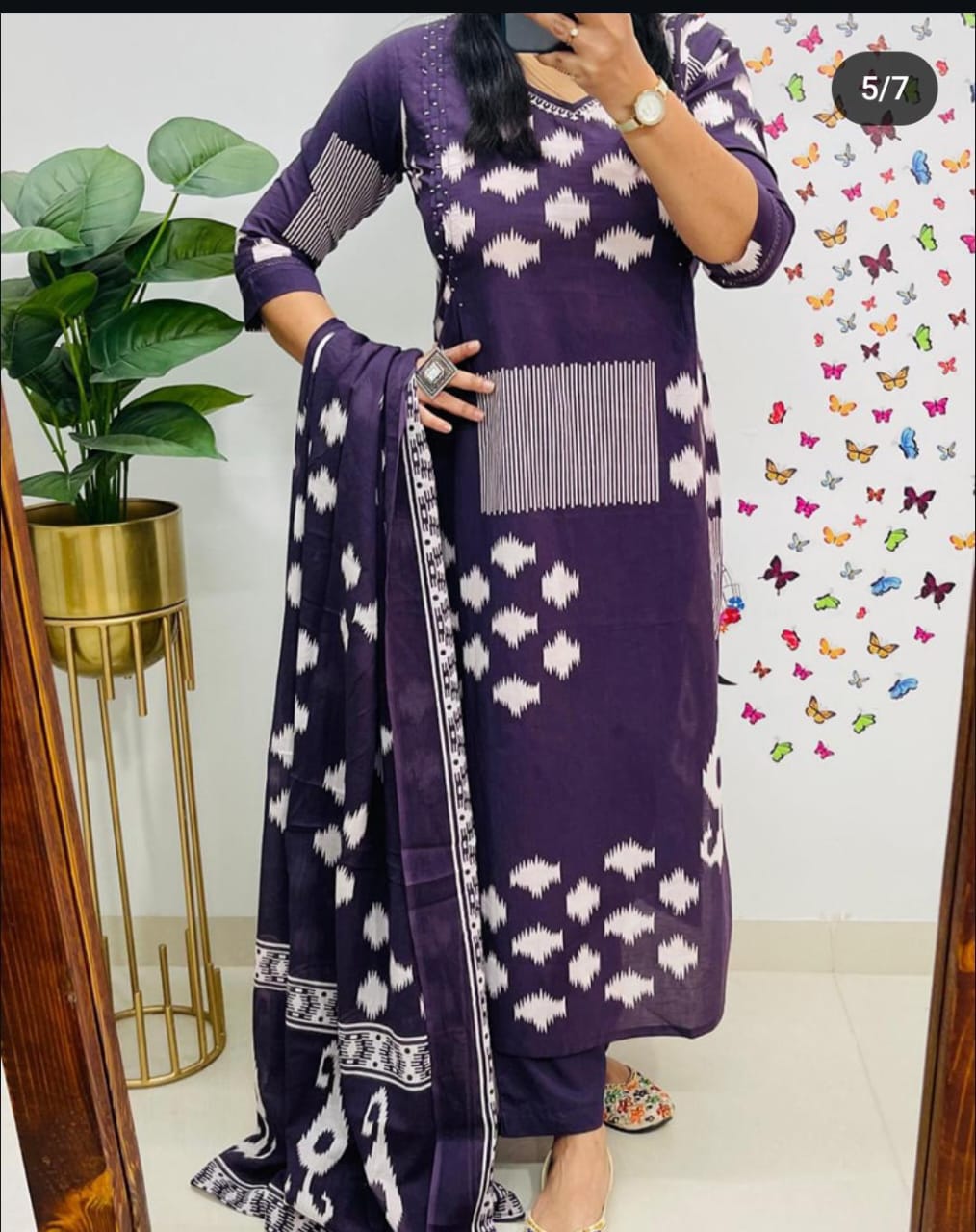 WOMES PARTY WEAR AND FORMAL ALL TIME SUITED KURTIS 3 PIECE SET FOR WOMENS (ROYAL)