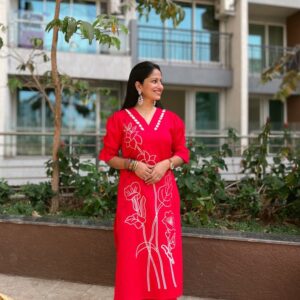 WOMES PARTY WEAR AND FORMAL ALL TIME SUITED KURTIS 3 PIECE SET FOR WOMENS (ROYAL)