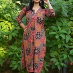 WOMES PARTY WEAR AND FORMAL ALL TIME SUITED KURTIS 3 PIECE SET FOR WOMENS (ROYAL)