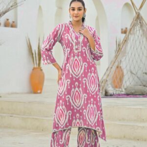 WOMES PARTY WEAR AND FORMAL ALL TIME SUITED KURTIS 3 PIECE SET FOR WOMENS (ROYAL)