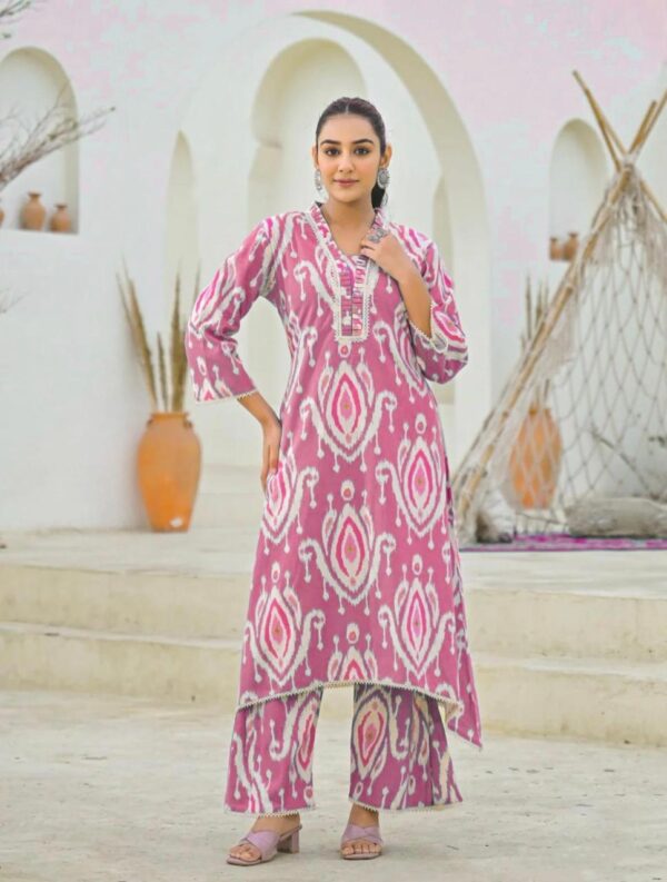WOMES PARTY WEAR AND FORMAL ALL TIME SUITED KURTIS 3 PIECE SET FOR WOMENS (ROYAL)