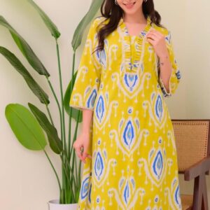 WOMES PARTY WEAR AND FORMAL ALL TIME SUITED KURTIS 3 PIECE SET FOR WOMENS (ROYAL)