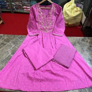 WOMES PARTY WEAR AND FORMAL ALL TIME SUITED KURTIS 3 PIECE SET FOR WOMENS (ROYAL)