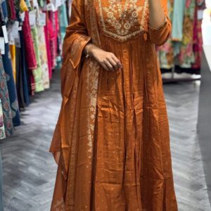 WOMES PARTY WEAR AND FORMAL ALL TIME SUITED KURTIS 3 PIECE SET FOR WOMENS (ROYAL)