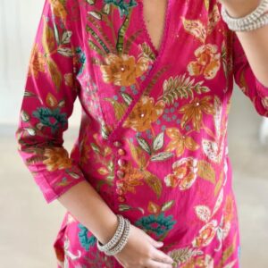 WOMES PARTY WEAR AND FORMAL ALL TIME SUITED KURTIS 3 PIECE SET FOR WOMENS (ROYAL)