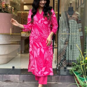 WOMES PARTY WEAR AND FORMAL ALL TIME SUITED KURTIS 3 PIECE SET FOR WOMENS (ROYAL)