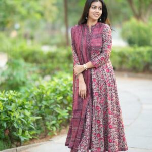 WOMES PARTY WEAR AND FORMAL ALL TIME SUITED KURTIS 3 PIECE SET FOR WOMENS (ROYAL)