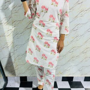 WOMES PARTY WEAR AND FORMAL ALL TIME SUITED KURTIS 3 PIECE SET FOR WOMENS (ROYAL)
