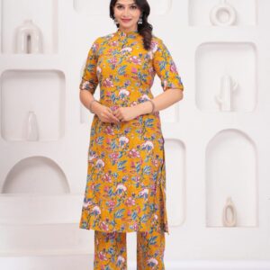 WOMES PARTY WEAR AND FORMAL ALL TIME SUITED KURTIS 3 PIECE SET FOR WOMENS (ROYAL)