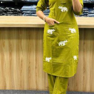 WOMES PARTY WEAR AND FORMAL ALL TIME SUITED KURTIS 3 PIECE SET FOR WOMENS (ROYAL)