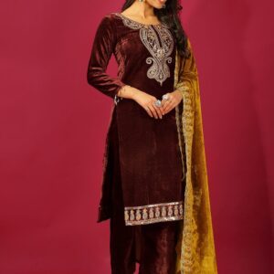 WOMES PARTY WEAR AND FORMAL ALL TIME SUITED KURTIS 3 PIECE SET FOR WOMENS (ROYAL)