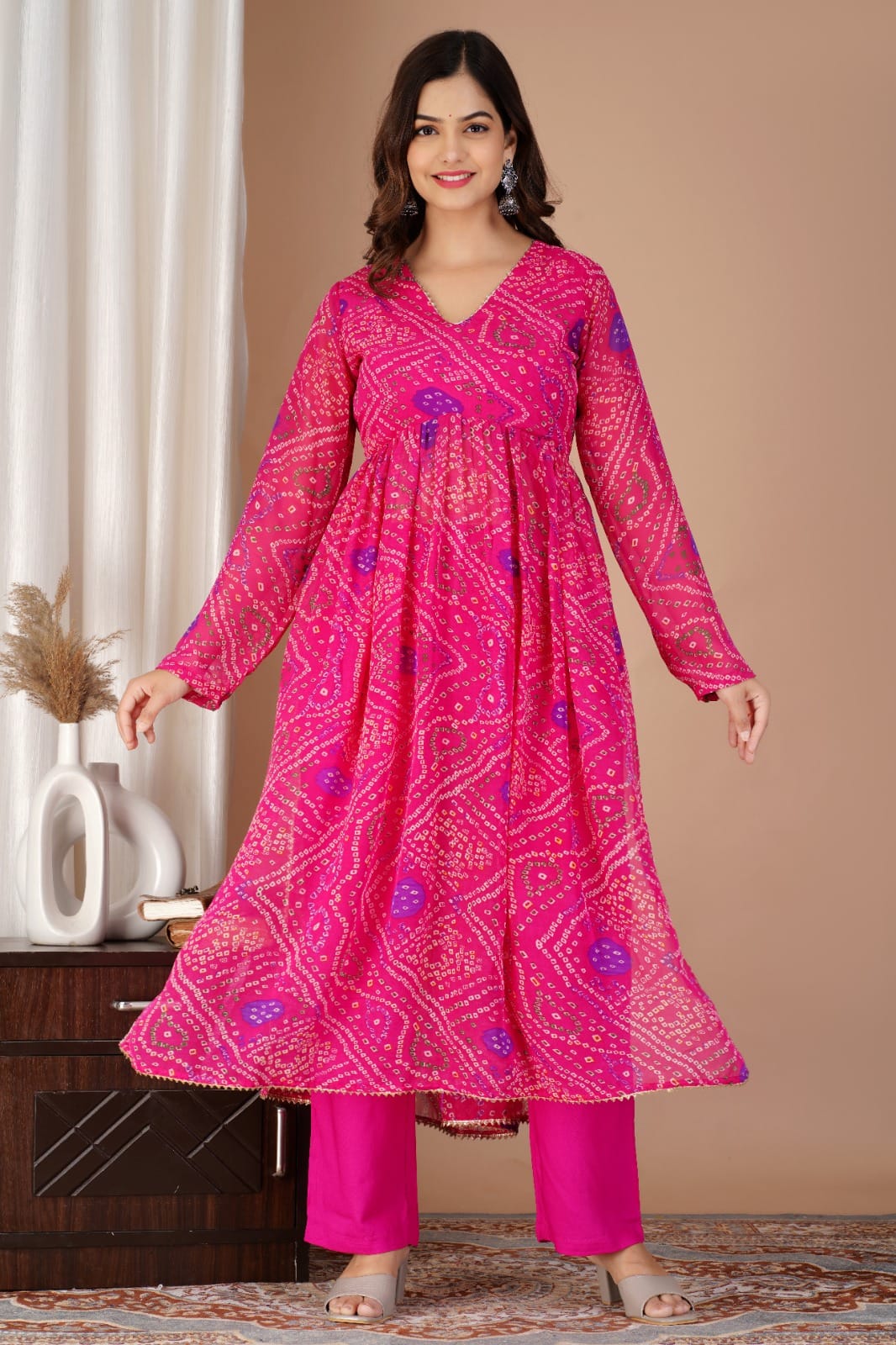 WOMES PARTY WEAR AND FORMAL ALL TIME SUITED KURTIS 3 PIECE SET FOR WOMENS (ROYAL)