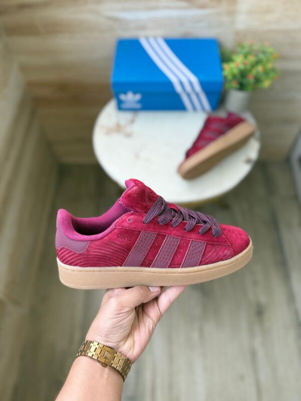ADIDAS ORIGINAL CAMPUS MAROON PREMIUM SHOES HIGH QUALITY (SK 2100) - Image 3
