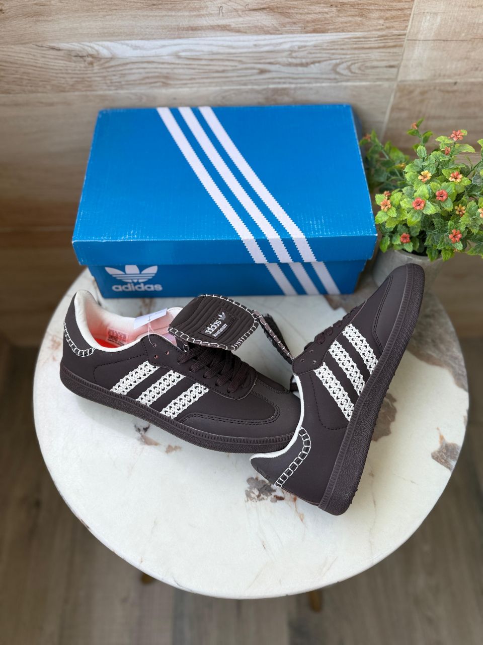 ADIDAS SAMBA WALES BONER END BROWN (SK 1900) PREMIUM SHOES