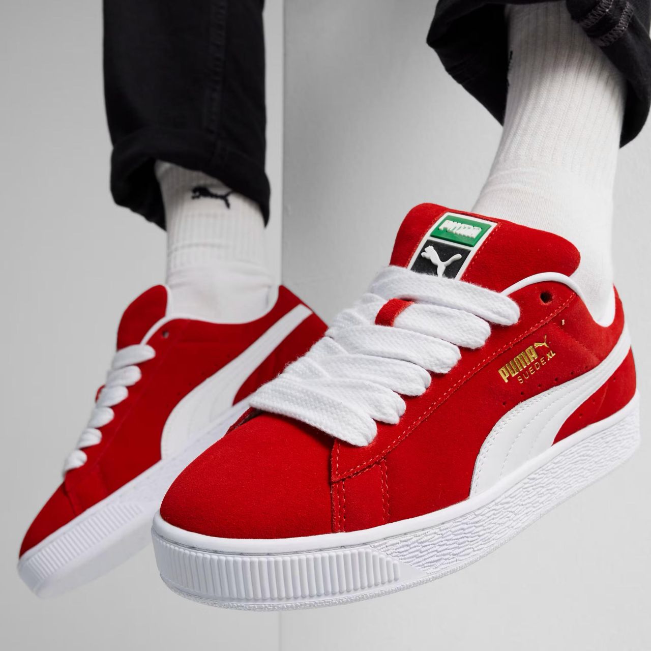 PUMA SUEDE CLASSIC XI RED MENS PREMIUM LUXURY SHOES  (SK 2200)