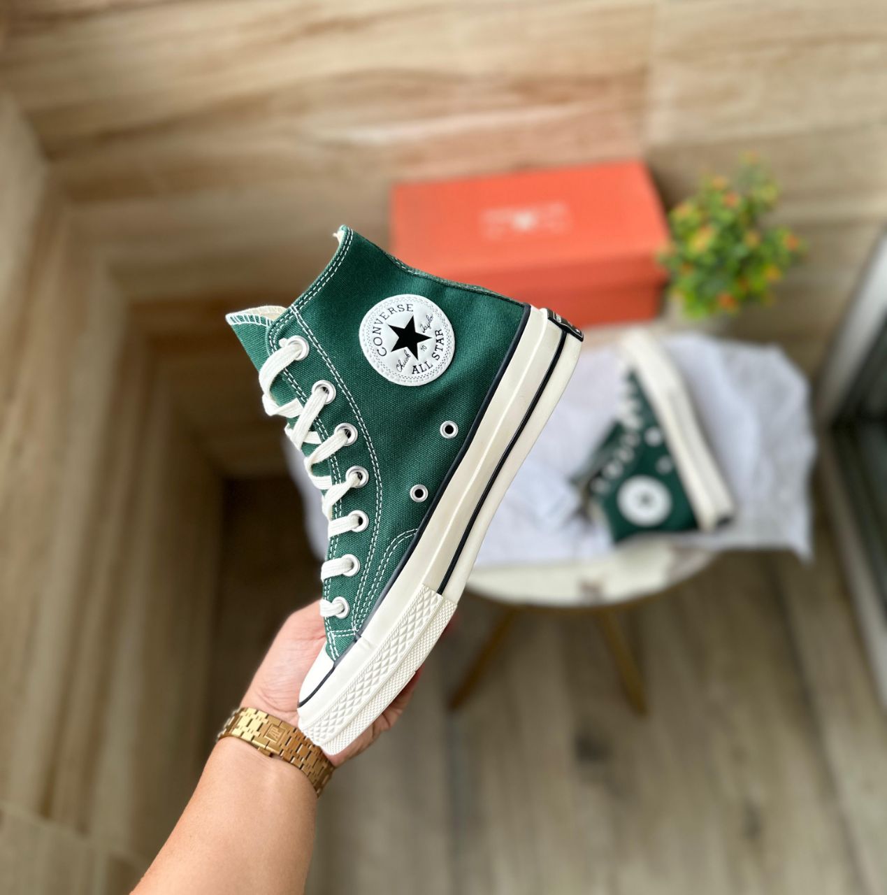 CONVERSE CHUCK 70 GREEN  PREMIUM SHOES FOR EVERYONE (SK 1900)