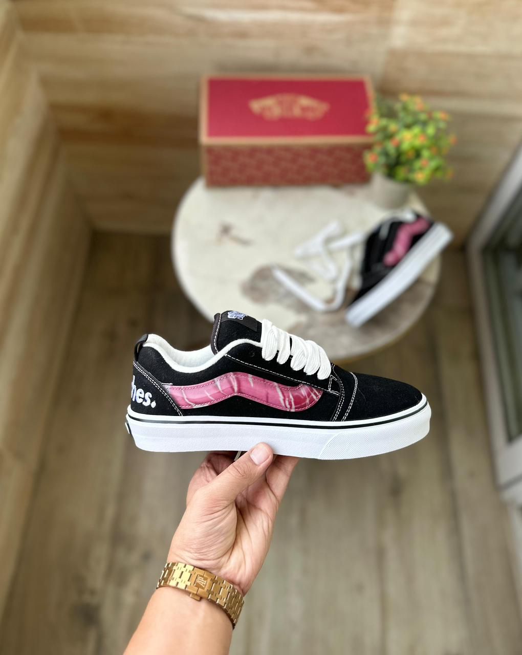 VANS OLD SKULL KNU PEACHES PREMIUM SHOES FOR WOMENS AND GIRLS (SK 1350)