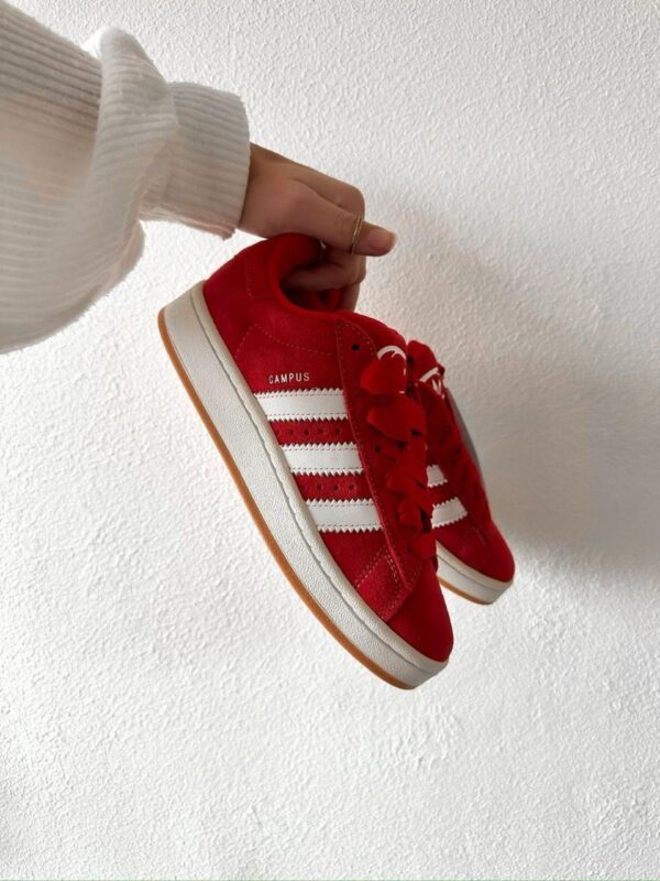 ADIDAS ORIGINAL CAMPUS BLOODY RED PREMIUM SHOES - Image 3