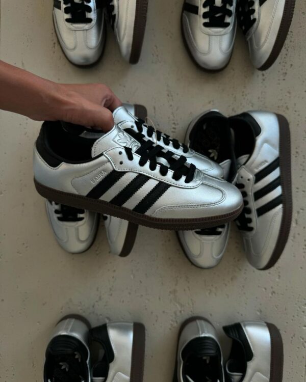 ADIDAS ORIGINAL SAMBA SILVER PREMIUM EDITION SHOES (SK 1900) - Image 5
