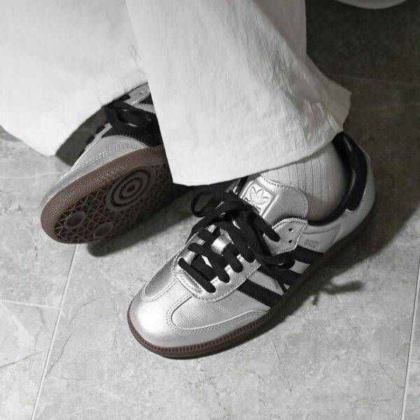 ADIDAS ORIGINAL SAMBA SILVER PREMIUM EDITION SHOES (SK 1900) - Image 8
