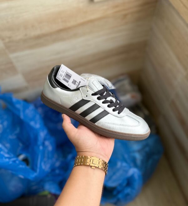 ADIDAS ORIGINAL SAMBA SILVER PREMIUM EDITION SHOES (SK 1900) - Image 9