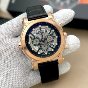 MONT BLACK MENS PREMIUM WATCH BLACK CHRONOGRAPH STLISH AND AUTHENTIC FORMAL LOOK