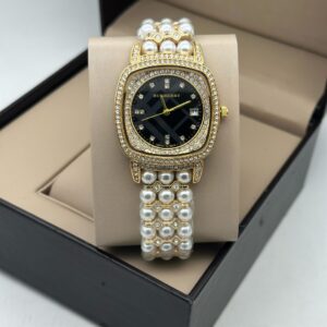 BURBERRY WOMENS WATCH CRYSTAL AND ROYAL LOOK WOMENS MADE