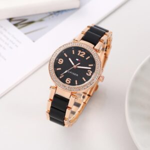 TOMMY HILFIGER RAINBOW EDITION WOMENS PREMIUM CRYSTAL CUSTOMISED WATCH