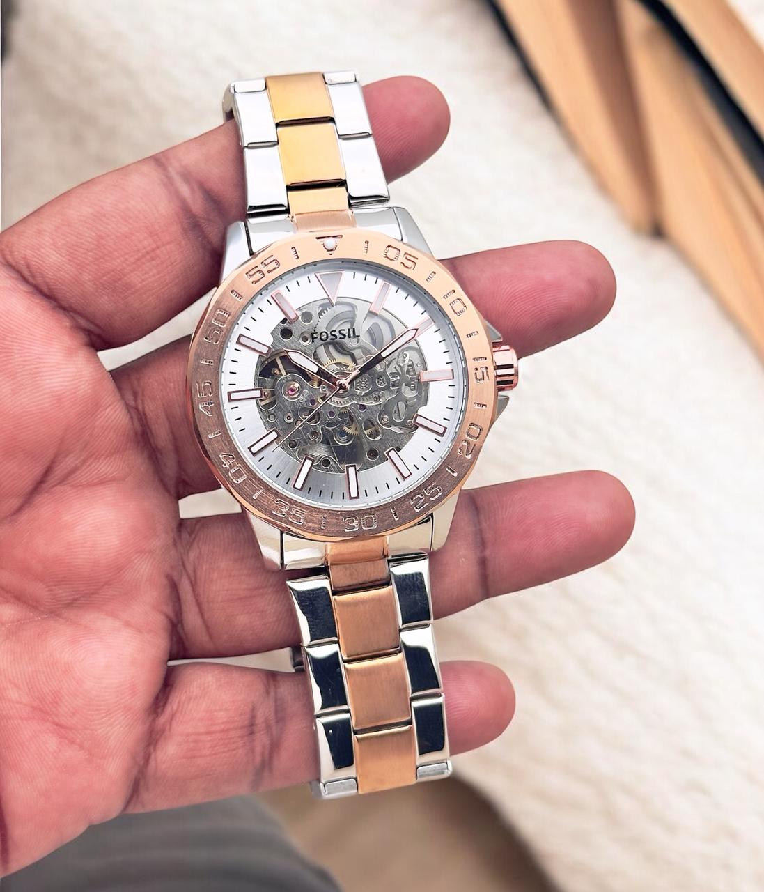 FOSSIL HEAVY QUALITY JAPAN STAINLESS STEEL MENS PREMIUM WATCH WITH CHRONOGRAPH