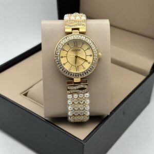 GUESS STAINLESS STEEL PLAIN NO DESIGNED WOMENS PREMIUM WATCH