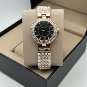 GUESS STAINLESS STEEL PLAIN NO DESIGNED WOMENS PREMIUM WATCH