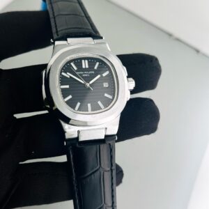 PATEK PHILIPPE  STAINLESS STEEL LEATHER STRAP MENS PREMIUM WATCH