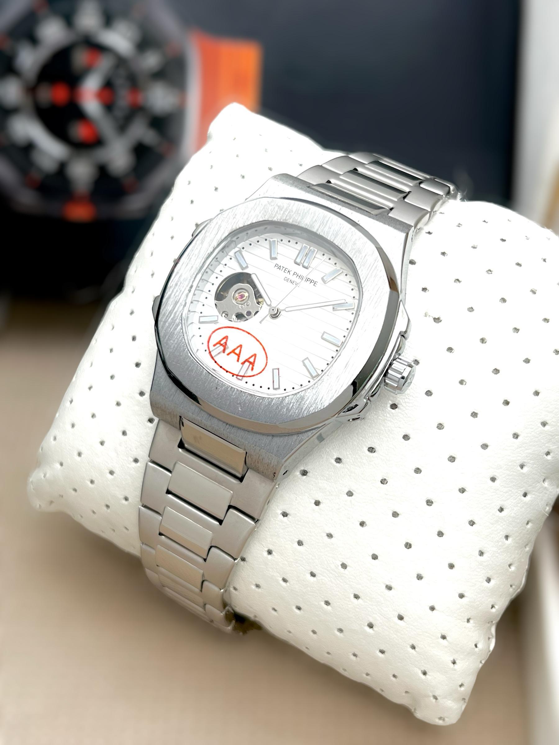 PATEK PHILIPPE SQAURE DIAL STAINLESS STEEL MENS PREMIUM WATCH