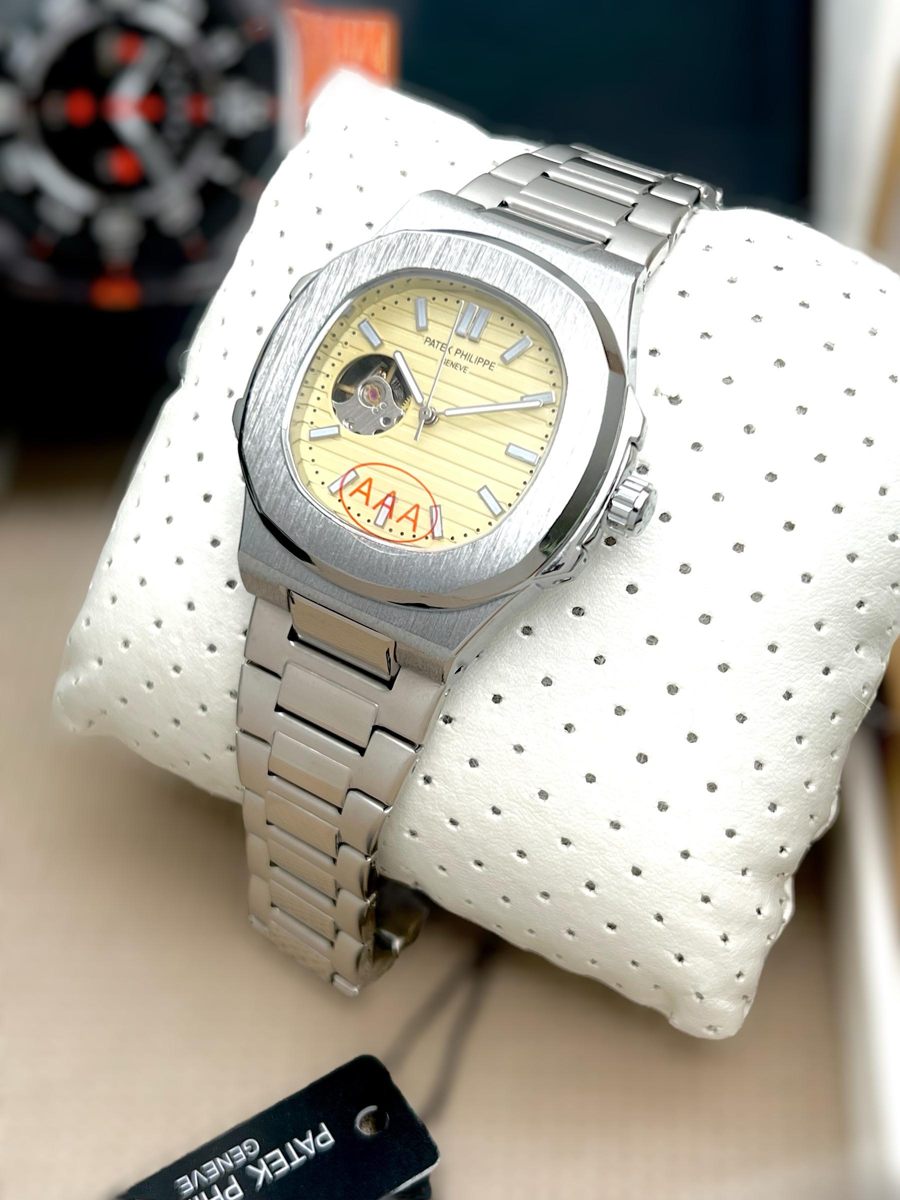 PATEK PHILIPPE SQAURE DIAL STAINLESS STEEL MENS PREMIUM WATCH