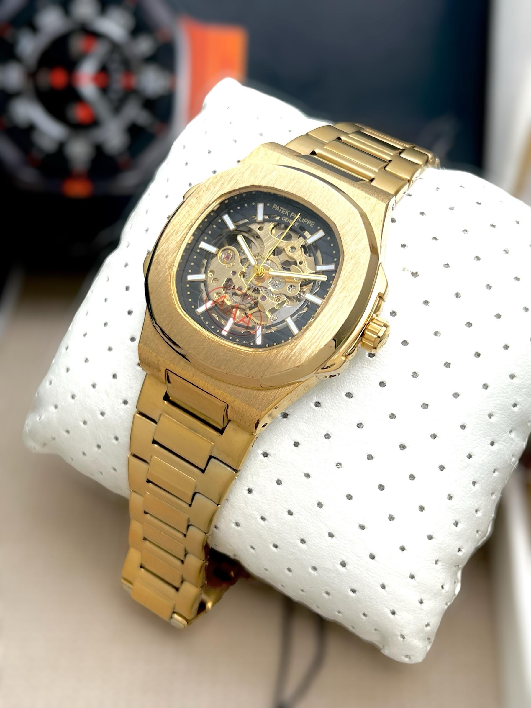 PATEK PHILIPPE SQAURE DIAL STAINLESS STEEL MENS PREMIUM WATCH