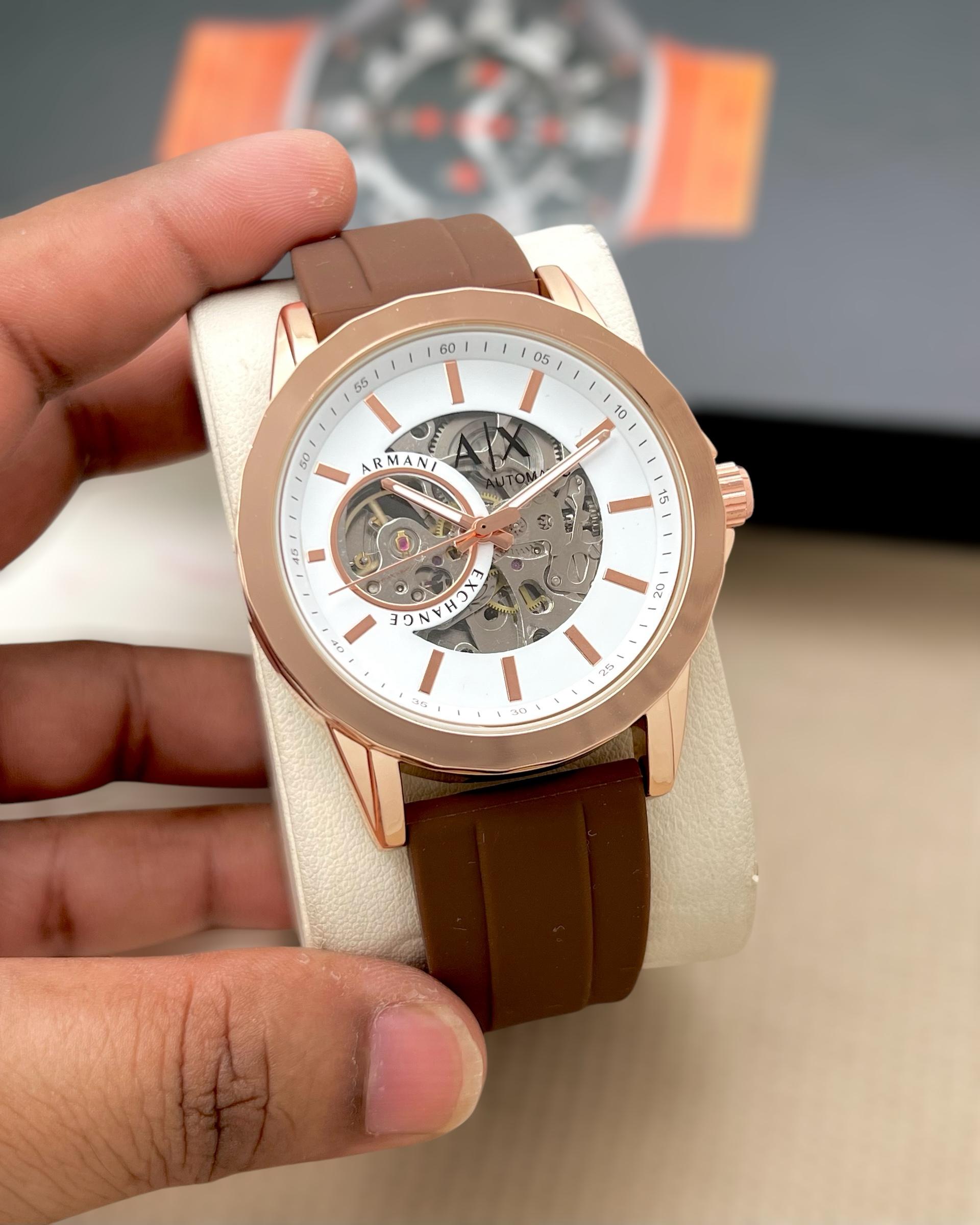ARMANI EXCHANGE AUTOMATIC STRAP MENS PREMIUM WATCH