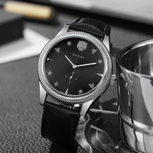 GUCCI MENS STRAP CIRCLE DIAL PREMIUM WATCH