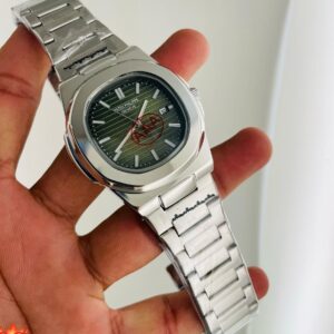 PATEK PHILIPPE SQUARE DIAL STAINLESS STEEL MENS PREMIUM WATCH