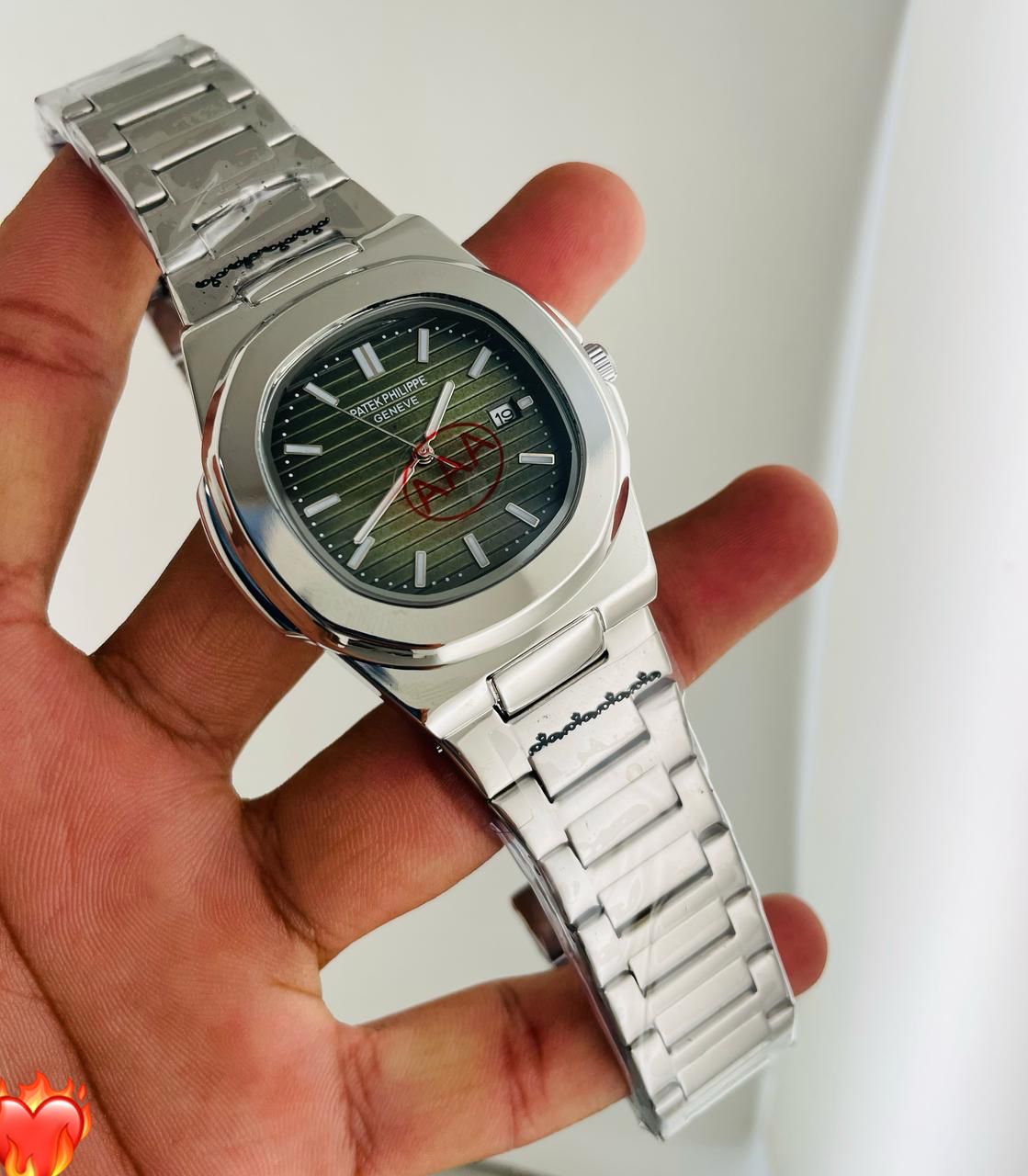 PATEK PHILIPPE SQUARE DIAL STAINLESS STEEL MENS PREMIUM WATCH